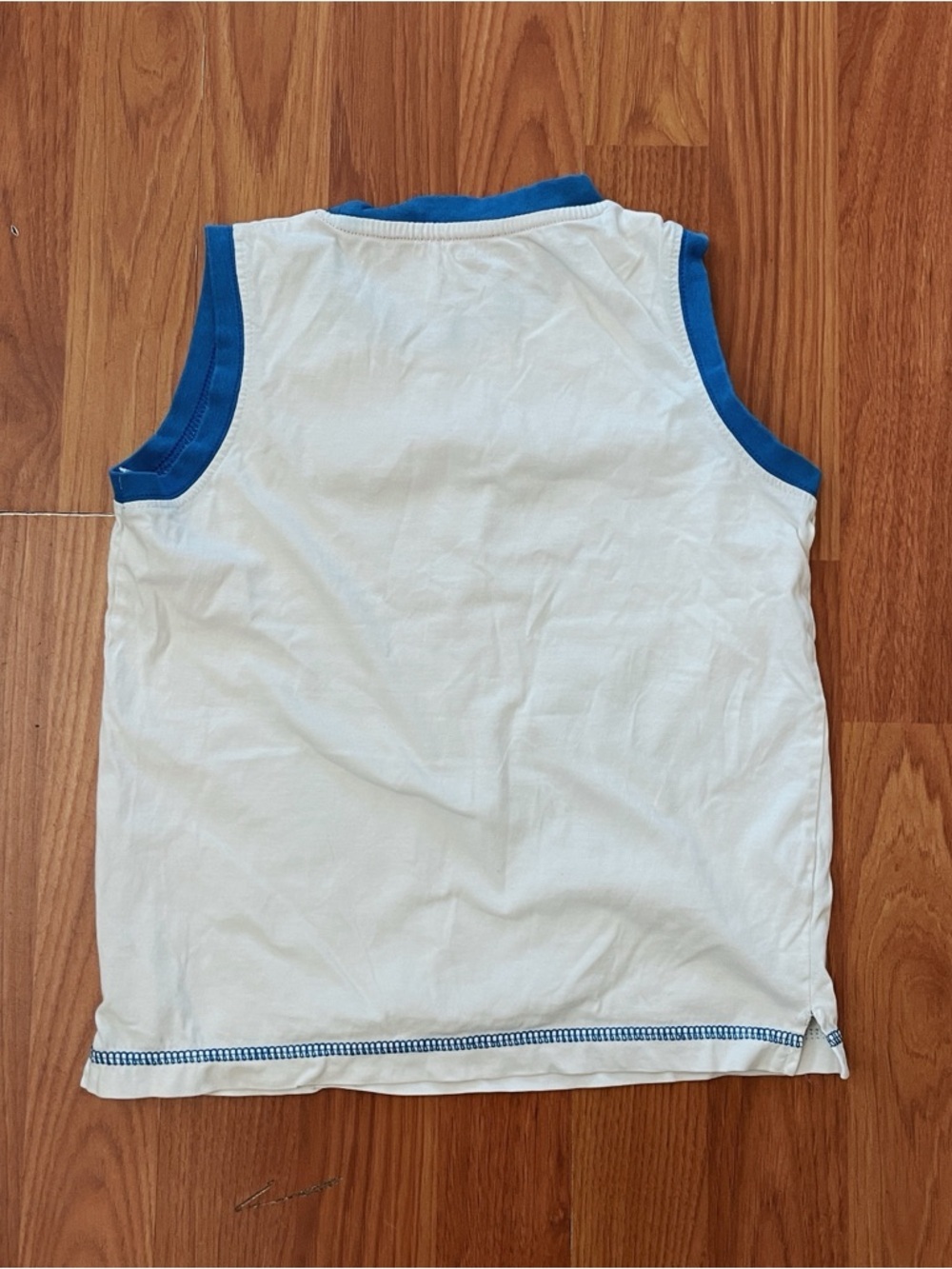 UNO KIDS White & Blue Sleeveless Sports Champ Graphic Tank Looney Tunes Kids Sm - Picture 4 of 5